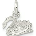 thumbnail image 4 of Sterling Silver Swan Charm Solid Casted Polished Vibrant Breathtaking Enchanting Ideal for collectors and jewelry lovers, 4 of 4