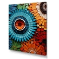 thumbnail image 2 of Designart "Jeweled Grotto with Geode Tiles" Landscapes Canvas Wall Art - Traditional Blue Stone Geode Hallway Wall Art Decor, 2 of 6