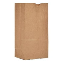 General #1 Paper Grocery Bag, 30lb Kraft, Standard 3 1/2 x 7 3/8 x 6 7/8, 500 bags