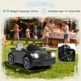 thumbnail image 3 of Gymax 12V Licensed RUF CTR Kids' Electric Vehicle w/Remote Control LED Lights Music Black, 3 of 10