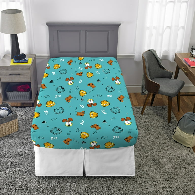 Garfield Kids 3 Piece Teal Blue Sheet Set, Twin - Walmart.com