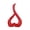 Red, variant on Flower Pot Household Solid Color Heart-shaped Ceramic Vase Decoration Living Room Office Decorations