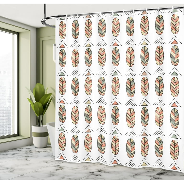Salmon best sale shower curtain
