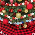 QQUAO 200PCS Christmas Wooden Bead Snowflake Beads DIY Decoration Round ...