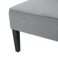 thumbnail image 3 of Charlotte Modern Fabric Loveseat, Gray and Matte Black, 3 of 8