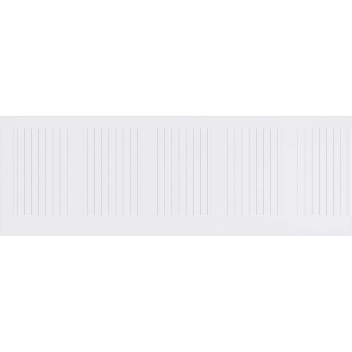 Ekena Millwork 32"H x 94 1/2"W Framed Beadboard PVC Wainscot Paneling Kit