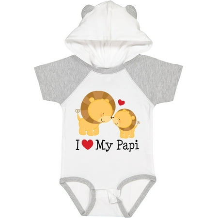 

Inktastic I Love My Papi Childs Gift Baby Boy or Baby Girl Bodysuit
