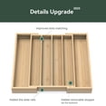 thumbnail image 5 of Larger Expandable Organizer Holder For Counter Drawer Insert - Compatible With Vertuo Capsules Tea Bags Storage (natural) 10.8" -19"w X15.67"dx1.9"h, 5 of 7