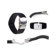 thumbnail image 4 of Mens 18-24mm Silicone Rubber Watch Strap Band Waterproof with Deployment Clasp Buckle Chic, 4 of 5