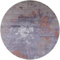 thumbnail image 1 of Ahgly Company Indoor Round Mid-Century Modern Rose Purple Oriental Area Rugs, 5' Round, 1 of 6