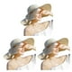 thumbnail image 1 of Sombrero para el sol Qarigey para mujer con ala grande de paja y protección solar plegable beige, 1 of 6