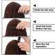 thumbnail image 4 of 30 Pieces Parting Comb for Braids Hair Rat Tail Comb Steel Pin Rat Tail Carbon Fiber Heat Resistant Teasing Combs(Black), 4 of 5