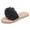 Black, variant on Dakaela Flower Flat Sandals for Women Comfortable Summer Beach Walking Slippers Arch Support Open Toe Casual Slip on Slides Beige 6.5