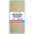 thumbnail image 1 of 125 Old Age Parchment 65lb Cover Paper Sheets 4" X 9" (4X9 Inches) #10 Envelope Insert Size - Printable Parchment Semblance by The Pulp Process, 1 of 4