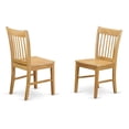 thumbnail image 1 of Sillas de comedor East West Furniture de roble Norfolk, juego de 2, 1 of 4
