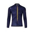 thumbnail image 7 of Santic Striped Mens Cycling Jersey Long Sleeve Bicycle Shirt Bike Jersey for Cyclist Navy,M, 7 of 7