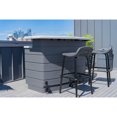 thumbnail image 2 of Suncast Backyard Oasis Entertaining Bar, Outdoor Bar with Marblecast Countertop, Modern Style, Resin – Cool Gray, 2 of 8
