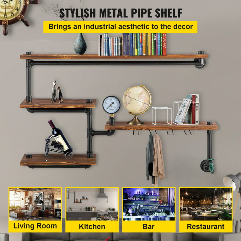 Industrial Retail Pipe Shelf, Industrial Storage Shelves