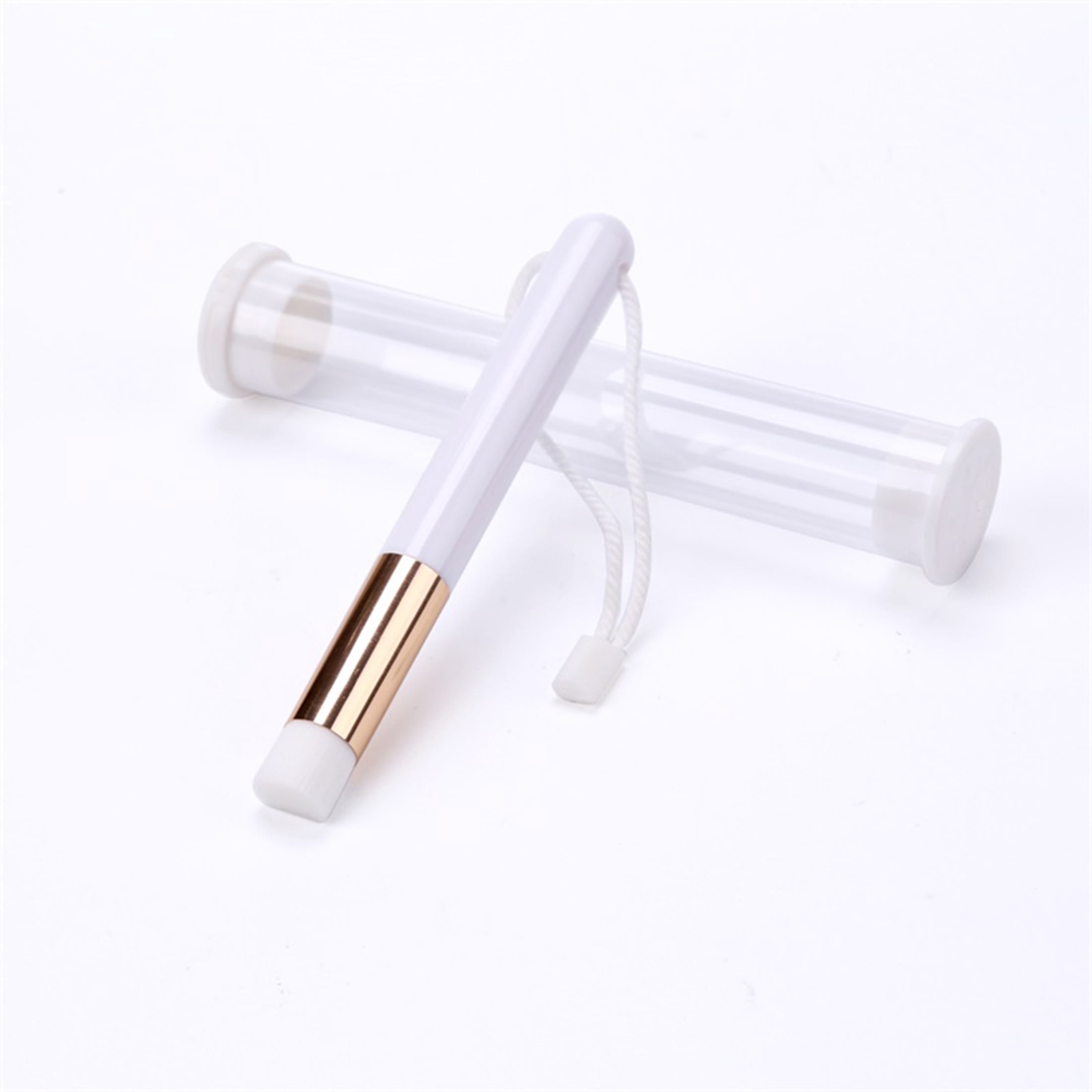 Briartw 6 Pieces Gold Mini Blending Brushes and Brush Holder Brush Rack Set for Card Making Drawing Crafting Ink Paint Brushes Sets