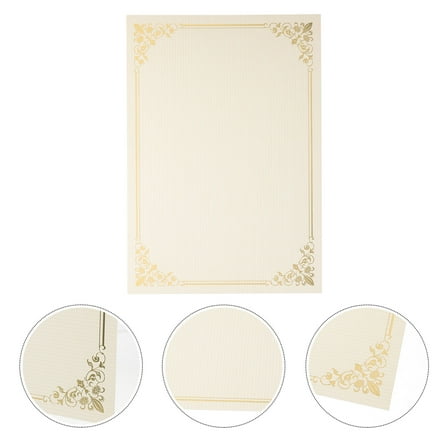 DRAFIDEEP Diploma Certificate Paper 10 Sheets for Blank Certificates in Award Ceremonies and Student Honors