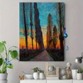 thumbnail image 4 of Poplar Avenue Impressionist Canvas Wall Art Print, Living Room Bedroom Hallway Decor, 4 of 8