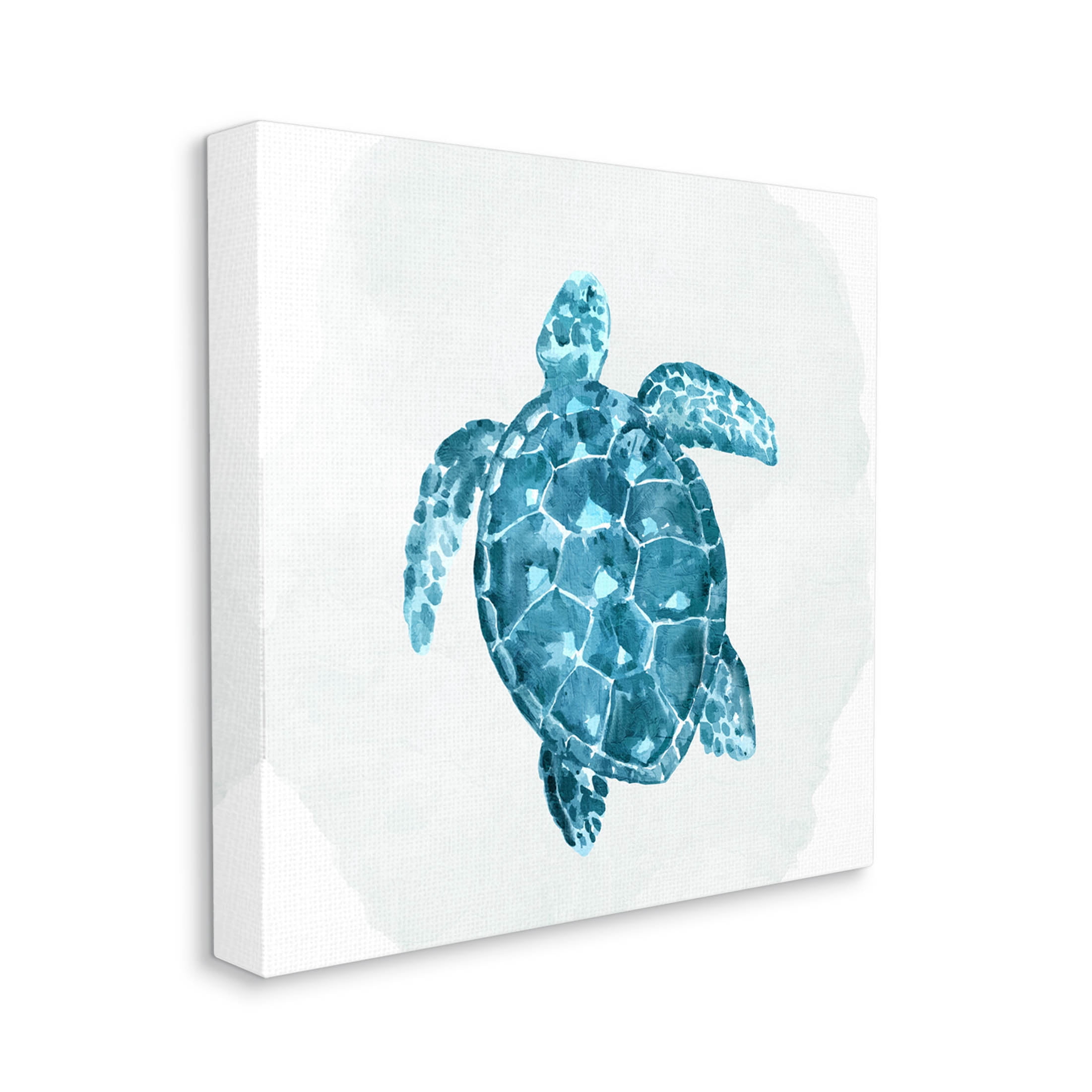 Stupell Industries Aquatic Sea Life Tortoise Graphic Art Gallery Wrapped Canvas Print Wall Art, Design by Kim Allen