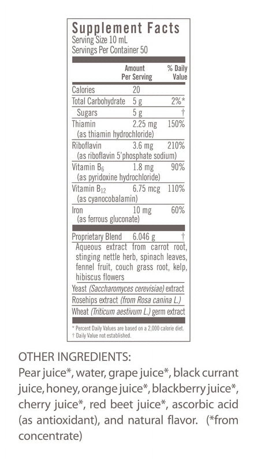 Salus-Haus Floradix Iron plus Herbs 17 Oz