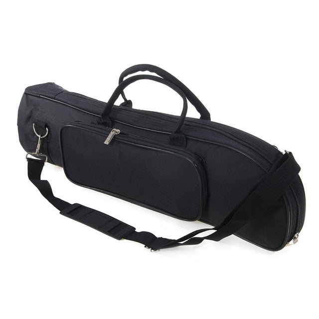 Bolsa de trompeta de tela Oxford de algodón, ligera, impermeable, suave, a prueba de arañazos, bolsa de almacenamiento portátil para instrumentos de viento