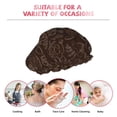 thumbnail image 6 of Kdxio Autumn Brown Plants Print Shower Cap for Women,Elastic and Reusable,Double Waterproof Layers Bathing Hat, 6 of 6