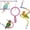 4 PCS, variant on 3 count Bird Rope Perches Bendable Parakeet Climbing Swing Toys Parrot Spiral Rope Stand Bird Cage Accessories for Budgie Lovebird Cockatiel