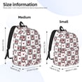 thumbnail image 2 of Yiaed Gnomes and Hearts Print Print Laptop Backpack Travel Canvas Backpack Vintage Aesthetic Backpack for School Knapsack Backpack Backpack for School-Small, 2 of 5