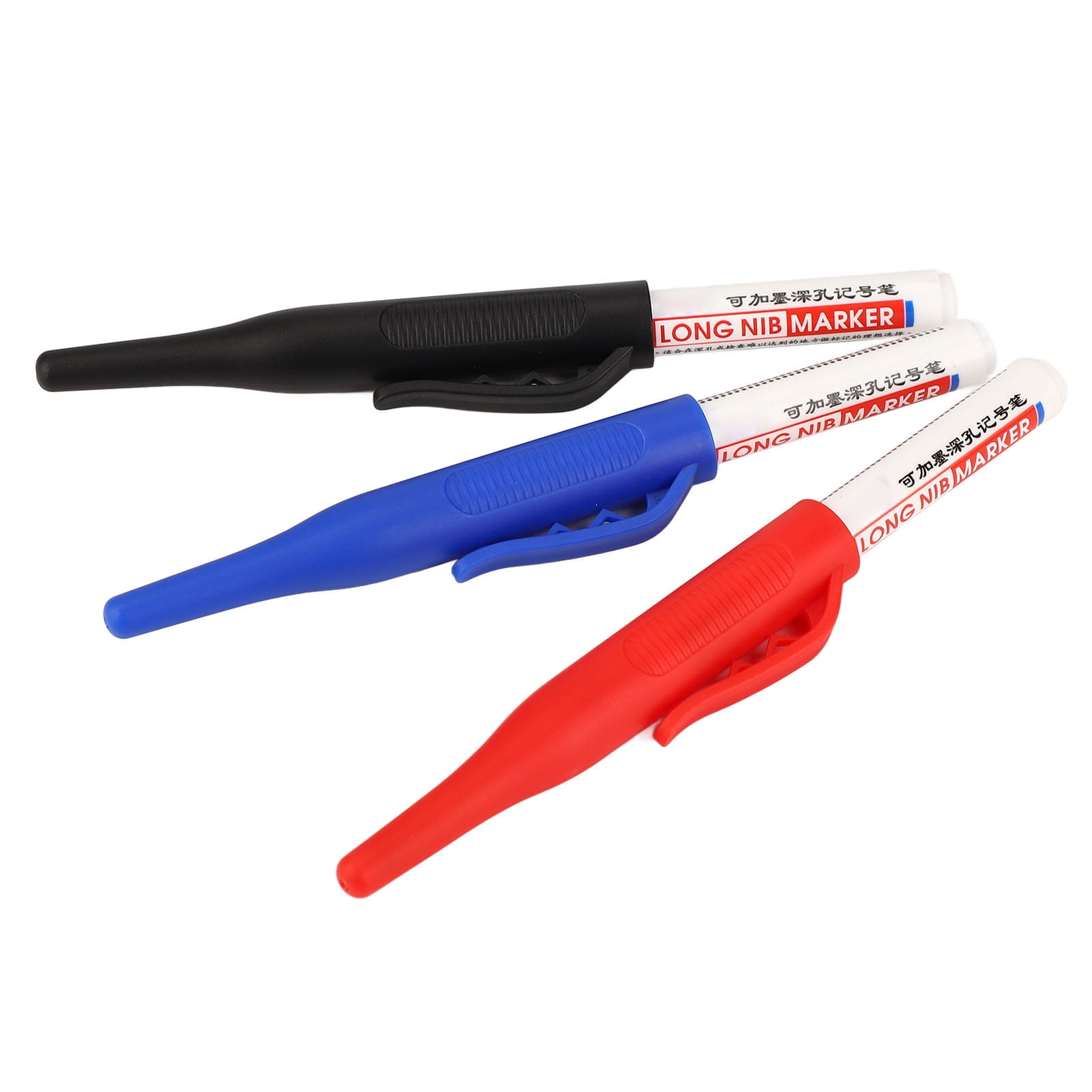 Long Nib Marker,3pcs Long Head Deep Deep Hole Marker Marker Pens Top-Notch Performance