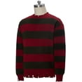 thumbnail image 2 of Freddy Krueger Sweater Knit Sweater Long Sleeve Striped Jumper Sweaters Pullovers, 2 of 9