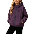 thumbnail image 5 of Mitankcoo Girls Hooded Lined Softshell Jacket Full Zip Windproof Outerwear with Pockets for Kids Outdoor Casual Coat 1-13Y, 5 of 7