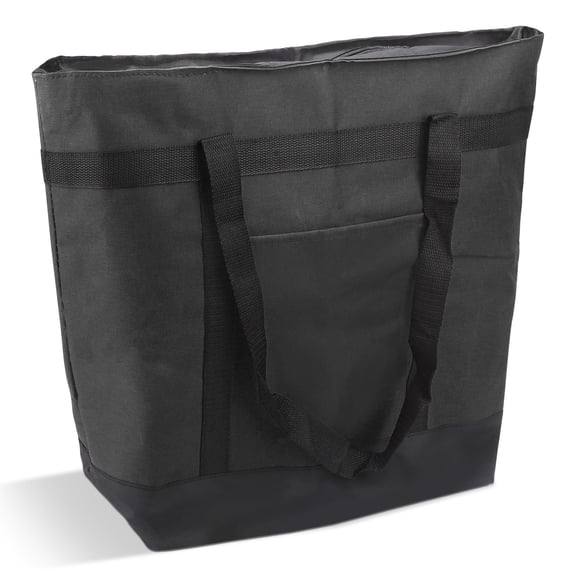 Insulated Cooler Bag, TSV Reusable Grocery Bags for Hot/Cold Food, Thermal Food Delivery Bag for Beach, Travel, Picnics, Black