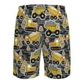 thumbnail image 6 of Kdxio Excavator At Work Pattern Mens Casual Shorts - Drawstring Summer Beach Sports Shorts for Men, 6 of 9