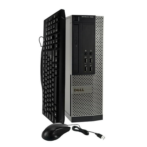 Restored Dell Optiplex 7020 Desktop Computer, Intel Core I5, 4GB RAM 2TB HDD Windows 10 Home, Includes USB Keyboard and Mouse