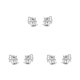 thumbnail image 5 of Guardurnaity 2pcs/set Elegantes aretes de plata para bodas - Accesorio Declaración única Type1 NO1, 5 of 6