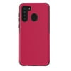 Refurbished onn. WIARED100043684 Slim Rugged Phone Case for Samsung Galaxy A21, Red