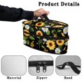 thumbnail image 5 of HELLHERO Sunflowers and Daisies Portable Iron Storage Holder with Zipper Closure Travel Iron Organizer, Case Only, 5 of 6