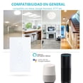 thumbnail image 4 of INGEQUIS Interruptor Inteligente Sin Neutro con Capacitor, Apagador Wifi de 2.4Ghz con Panel T&aacute;ctil, Control Remoto de App, Compatible con Alexa, Google Assistant y IFTTT (Blanco, 3gangs), 4 of 7
