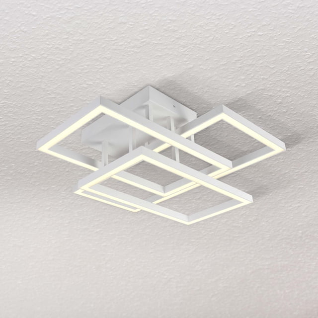 Vonn Radium VRCF49103WH Luminaire de Plafond Rectangulaire Intégré 28 Pouces en Blanc