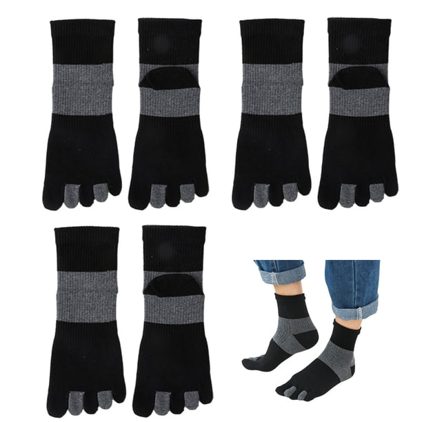 3 pares de calcetines cómodos de algodón puro con puntera dividida, calcetines deportivos, calcetines de algodón para exteriores para hombres y mujeres