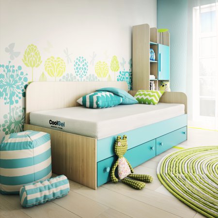 Modern Sleep Cool Gel Memory Foam 6 Inch Mattress Twin Walmart Com