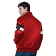 thumbnail image 2 of Men's Starter Red Toronto Raptors Triple Option Varsity Full-Snap Satin Jacket, 2 of 2