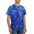 thumbnail image 5 of Rocae Blurred Star Snow Christmas for Men's Moisture-Wicking Crew Tee - T-Shirt for Sports, Outdoor Activities, and Casual WearLarge, 5 of 9