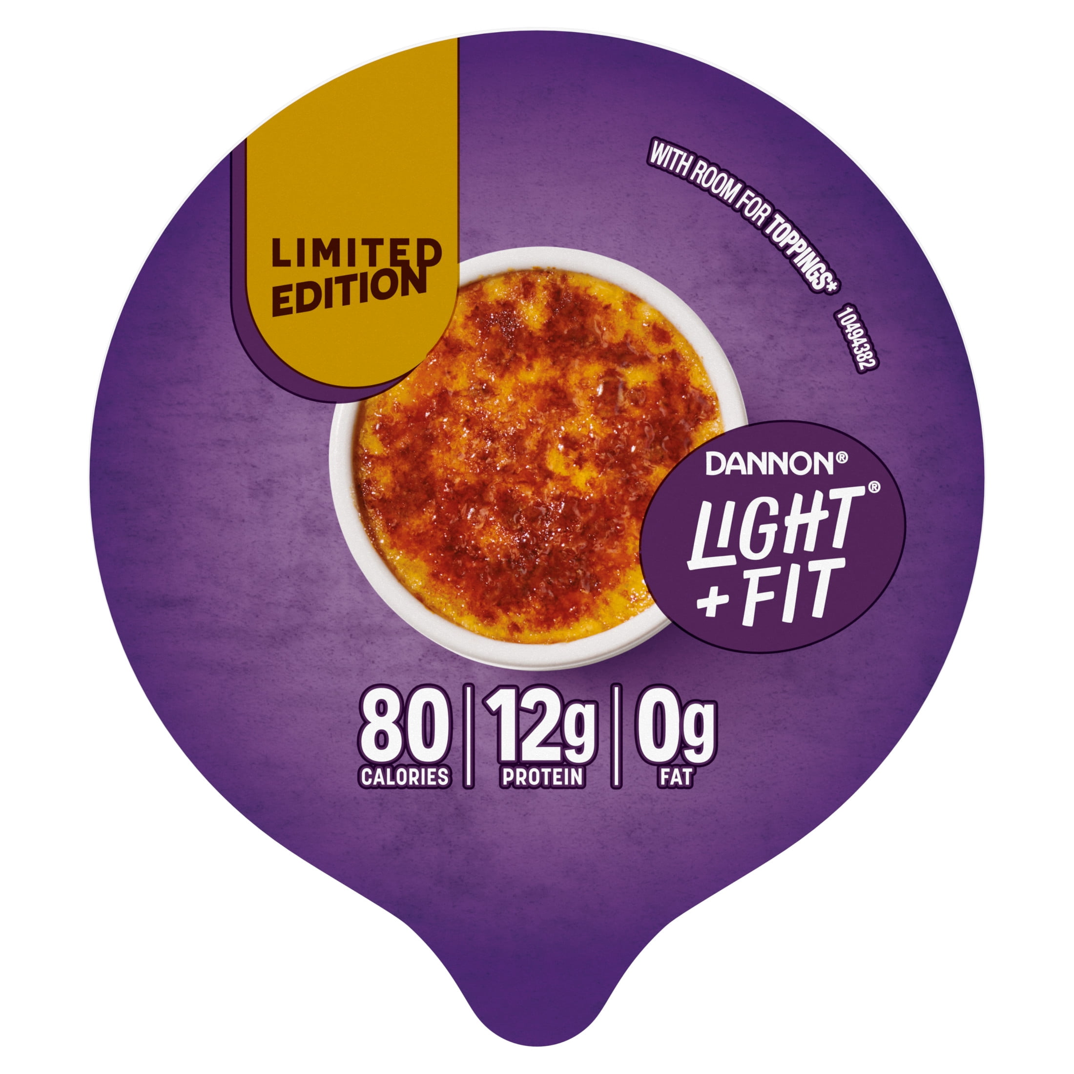 Light + Fit Creme Brulee Greek Fat Free Yogurt Cup, 5.3 oz