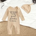 thumbnail image 2 of 0-3 Months Newborn Bodysuit Bodysuit Romper Baby Ribbed Jumpsuit Long Sleeve Romper Bodysuit Jumpsuit Beige Infant Gift, 2 of 7