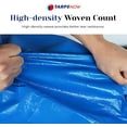 thumbnail image 4 of Tarps Now 50x100 ft Heavy Duty Plastic Tarp – Blue Poly Tarp, 6 MIL Waterproof Cover w/ Aluminum Grommets, Reinforced Edges, Tear Resistant Polyethylene for Camping, Roofing, Construction, Outdoor Us, 4 of 8
