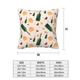 thumbnail image 2 of Throw Pillow Covers, Cheese Wine Bottle Print Soft Square Pillow Cases with Invisible Zipper for Couch Bed Sofa, Farmhouse Fall Home Decor 18"x18", 2 of 7